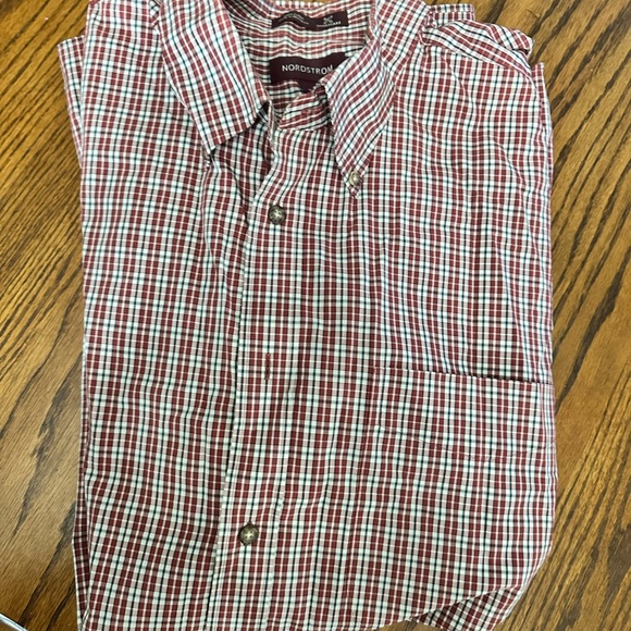 Nordstrom Smartcare Wrinkle free short sleeve button up XL - Picture 2 of 4